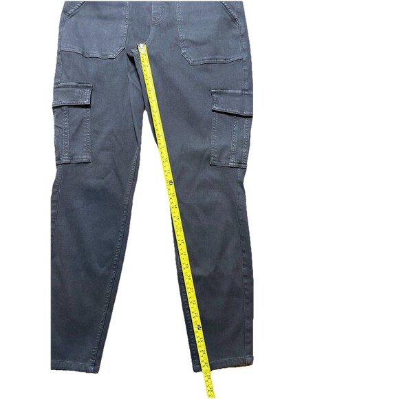 Spanx Cargo Pants Women’s Large Twill High Rise Fitted Skinny Leg Cyberpunk - Picture 7 of 8